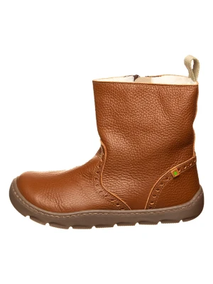 El Naturalista Skórzane botki zimowe w kolorze jasnobrązowym rozmiar: 34