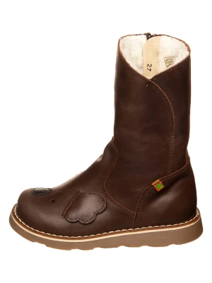 El Naturalista Skórzane kozaki zimowe w kolorze brązowym rozmiar: 33