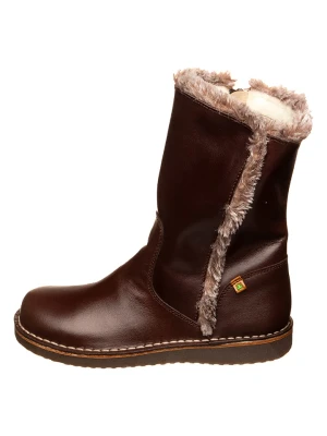 El Naturalista Skórzane kozaki zimowe w kolorze brązowym rozmiar: 32