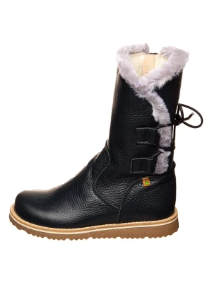 El Naturalista Skórzane kozaki zimowe w kolorze granatowym rozmiar: 32