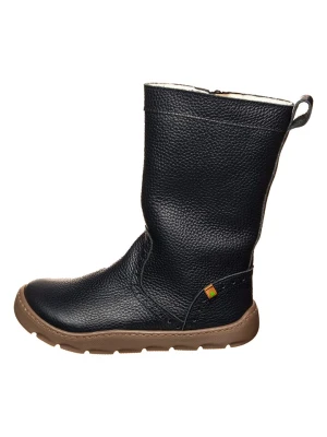 El Naturalista Skórzane kozaki zimowe w kolorze granatowym rozmiar: 31