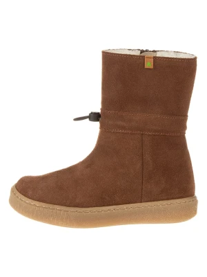 El Naturalista Skórzane kozaki zimowe w kolorze jasnobrązowym rozmiar: 31