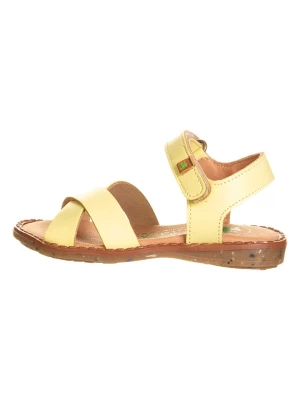 El Naturalista Skórzane sandały "Atenas" w kolorze żółtym rozmiar: 27