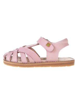 Zdjęcie produktu El Naturalista Skórzane sandały w kolorze jasnoróżowym rozmiar: 30