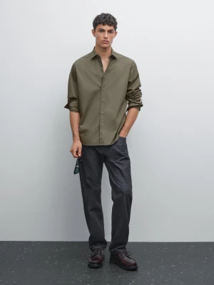 Elastyczna Koszula Regular Fit - Jasnozielony - - Massimo Dutti - Mężczyzna