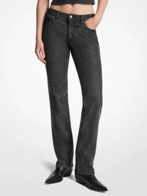 Elastyczne jeansy cygaretki z denimu Michael Kors