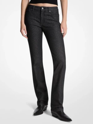 Elastyczne jeansy cygaretki z denimu z ćwiekami Michael Kors