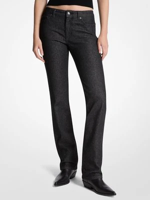 Elastyczne jeansy cygaretki z denimu z ćwiekami MICHAEL Michael Kors