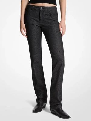 Elastyczne jeansy cygaretki z denimu z ćwiekami MICHAEL Michael Kors