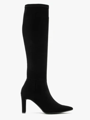 Elastyczne kozaki damskie na szpilce Ryłko