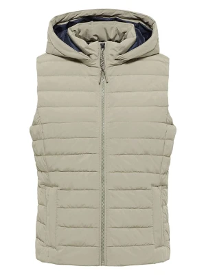 ELBSAND Kamizelka pikowana "Cara" w kolorze beżowym rozmiar: M