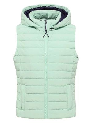 ELBSAND Kamizelka pikowana "Cara" w kolorze miętowym rozmiar: L
