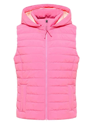 ELBSAND Kamizelka pikowana "Cara" w kolorze różowym rozmiar: L