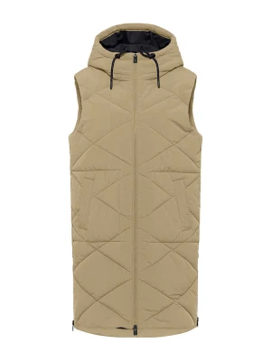 ELBSAND Kamizelka pikowana "Yara" w kolorze szarobrązowym rozmiar: M