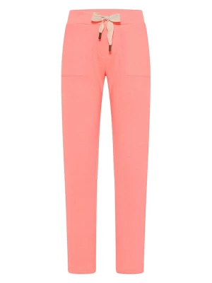 ELBSAND Spodnie dresowe "Fiola" w kolorze łososiowym rozmiar: S