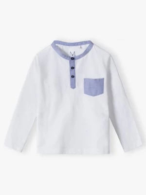 Elegancka biała bluzka chłopięca bawełniana Max & Mia by 5.10.15.