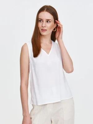 Elegancka biała bluzka na ramiączkach Top Secret