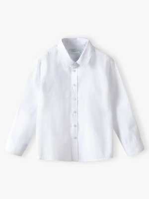 Elegancka biała koszula dla chłopca z długim rękawem regular Max & Mia by 5.10.15.
