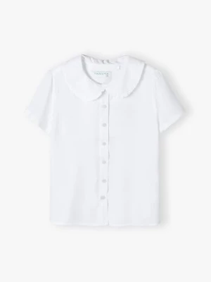 Elegancka biała koszula dla dziewczynki z krótkim rękawem Max & Mia by 5.10.15.
