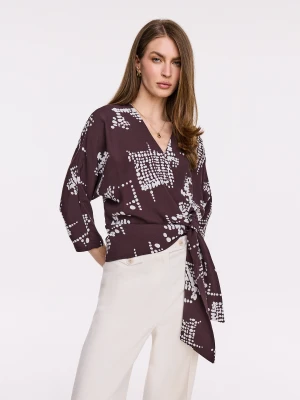 Elegancka bluzka kopertowa TARANKO