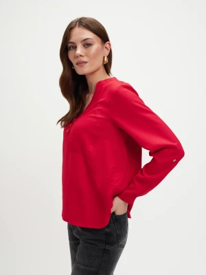 Elegancka bluzka w kolorze czerwonym TOP SECRET