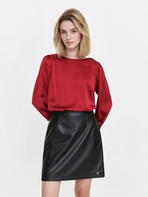 Elegancka czerwona bluzka Top Secret