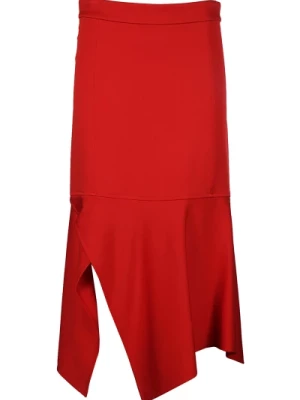Elegancka Czerwona Spódnica Ołówkowa Victoria Beckham