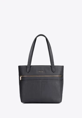 Elegancka damska shopperka miejska czarna Wittchen