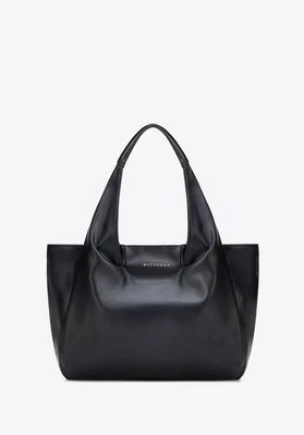 Elegancka damska shopperka z imitacji skóry czarna Wittchen