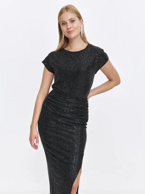 Elegancka dopasowana bluzka z błyszczącej tkaniny Top Secret