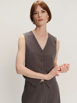 Elegancka kamizelka w delikatne prążki Greenpoint