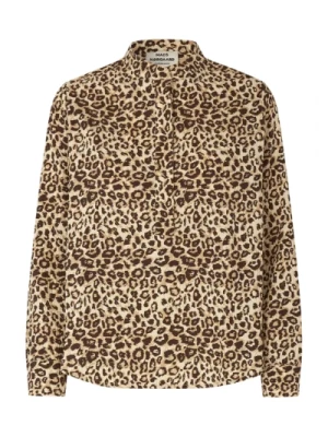 Elegancka koszula w leopardzie Mads Nørgaard