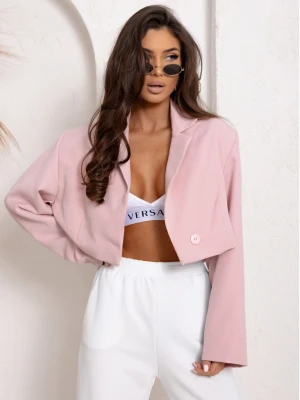 Elegancka krótka marynarka MANOA - pudrowy róż  magmac 