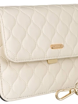 Elegancka, pikowana listonoszka crossbody — David Jones