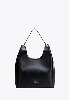 Elegancka shopperka ze skóry naturalnej czarna Wittchen