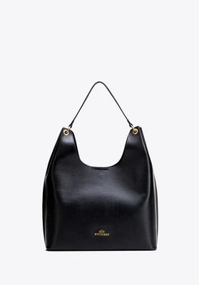 Elegancka shopperka ze skóry naturalnej czarna Wittchen