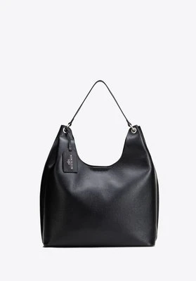 Elegancka shopperka ze skóry naturalnej z subtelnymi detalami czarna Wittchen