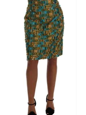 Elegancka Spódnica Ołówkowa z żakardu Dolce & Gabbana