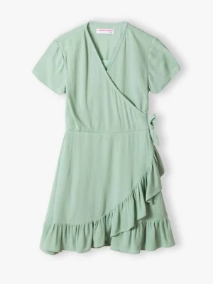 Elegancka sukienka dziewczęca w kolorze pistacjowej zieleni - Lincoln&Sharks Lincoln & Sharks by 5.10.15.