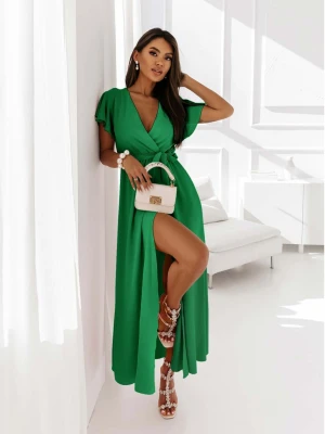 Elegancka sukienka maxi CAROLINE - zielona  magmac 