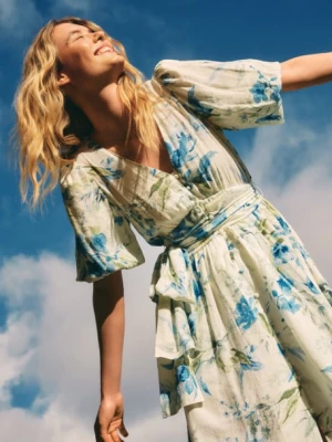 Elegancka sukienka w kwiatowy print Greenpoint