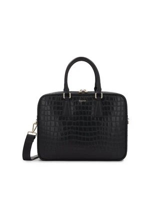 Elegancka torba na laptopa z tłoczonej skóry Kazar