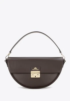 Elegancka torebka na ramię ze skóry naturalnej brązowa Wittchen