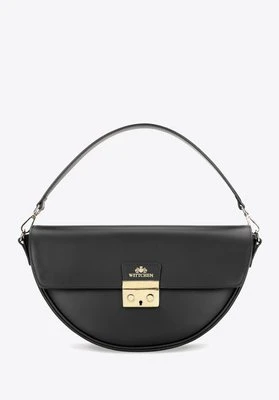 Elegancka torebka na ramię ze skóry naturalnej czarna Wittchen