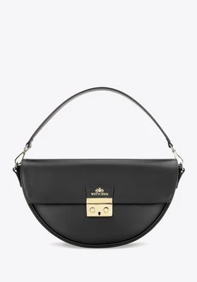 Elegancka torebka na ramię ze skóry naturalnej czarna Wittchen