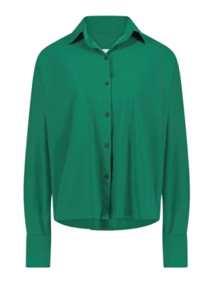 Elegancka Zielona Bluzka z Technicznego Jerseyu Jane Lushka