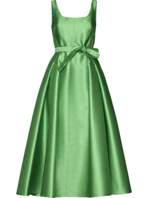 Elegancka Zielona Sukienka Midi Blanca Vita