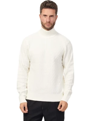 Elegancki Biały Sweter dla Mężczyzn Armani Exchange