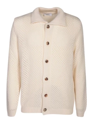 Elegancki Biały Sweter dla Mężczyzn Lardini