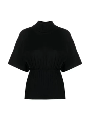 Elegancki Czarny Sweter dla Modnych Kobiet MM6 Maison Margiela
